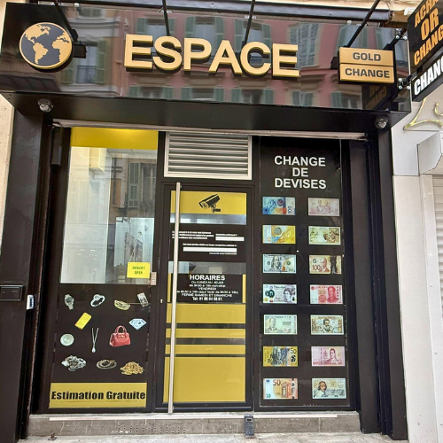 devanture magasin rachat or change de devises